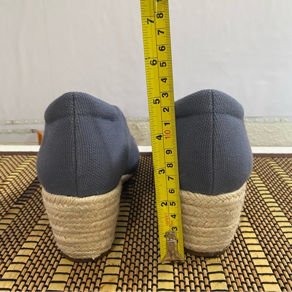 ABEO Quinn 3130 Blue Espadrille Wedge Heels Sz 10 Orthotic Leather lining - Picture 11 of 11